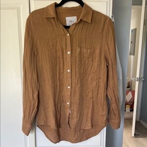 Rails Tan Button-Up Shirt